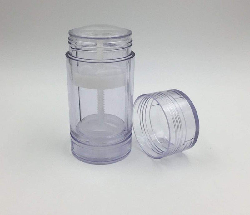 glasstore 4 Pcs Deodorant Container Clear Empty Twist-up Tubes DIY Deodorant Stick Containers Bottom Filling Gel Cosmetics Lip Balm Tube Bottle (75ml/2.5oz) - Image 2